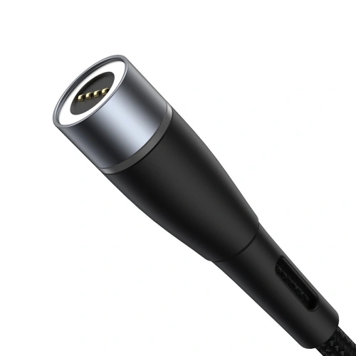 Kup Cablul magnetic Baseus Zinc Magnetic, USB-C la mufa DC 4x1,7mm, 100W, PD, 2m, unghiular (negru) - BSU2802BLK - {ean13} - Sklep Home Screen