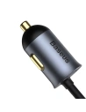 Kup Încărcător auto Baseus Share Together cu prelungitor, 3x USB, USB-C, 120W (gri) - BSU2803GRY - {ean13} - Sklep Home Screen