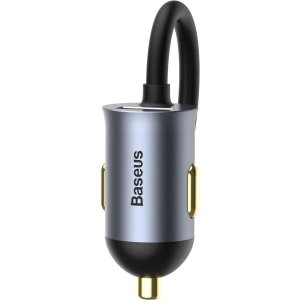 Kup Ładowarka samochodowa Baseus Share Together z przedłużaczem, 3x USB, USB-C, 120W (szara) - BSU2803GRY - {ean13} - Sklep Home Screen