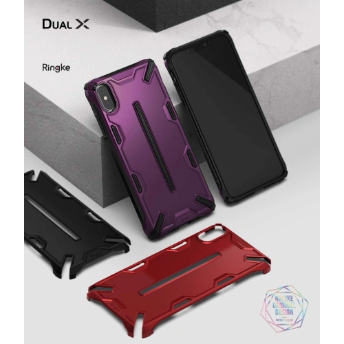 Kup Etui Ringke Dual-X iPhone XS/X 5.8 SF Black - RGK766BLK - {ean13} - Sklep Home Screen