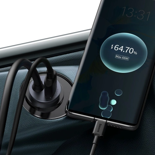 Kup Încărcător auto Baseus Share Together cu prelungitor, 3x USB, USB-C, 120W (gri) - BSU2803GRY - {ean13} - Sklep Home Screen