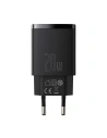 Kup Încărcătorul de rețea Baseus Compact Quick Charger, USB, USB-C, 20W (negru) - BSU2804BLK - {ean13} - Sklep Home Screen