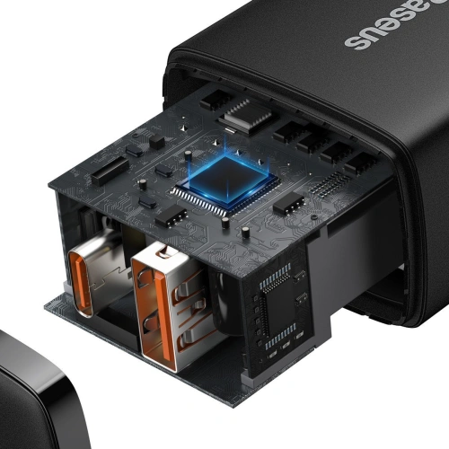 Kup Încărcătorul de rețea Baseus Compact Quick Charger, USB, USB-C, 20W (negru) - BSU2804BLK - {ean13} - Sklep Home Screen