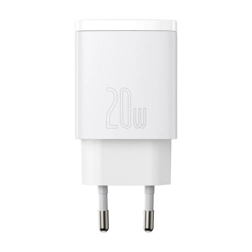 Kup Încărcătorul de rețea Baseus Compact Quick Charger, USB, USB-C, 20W (alb) - BSU2805WHT - {ean13} - Sklep Home Screen