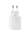 Kup Încărcătorul de rețea Baseus Compact Quick Charger, USB, USB-C, 20W (alb) - BSU2805WHT - {ean13} - Sklep Home Screen