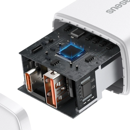 Kup Încărcătorul de rețea Baseus Compact Quick Charger, USB, USB-C, 20W (alb) - BSU2805WHT - {ean13} - Sklep Home Screen
