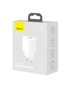 Kup Încărcătorul de rețea Baseus Compact Quick Charger, USB, USB-C, 20W (alb) - BSU2805WHT - {ean13} - Sklep Home Screen