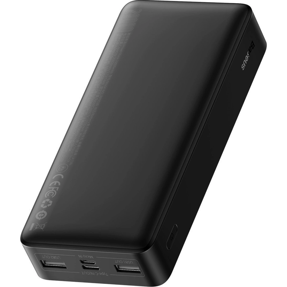 PowerBank Baseus Bipow 20000mAh, 2xUSB, USB-C, 15W (czarny)