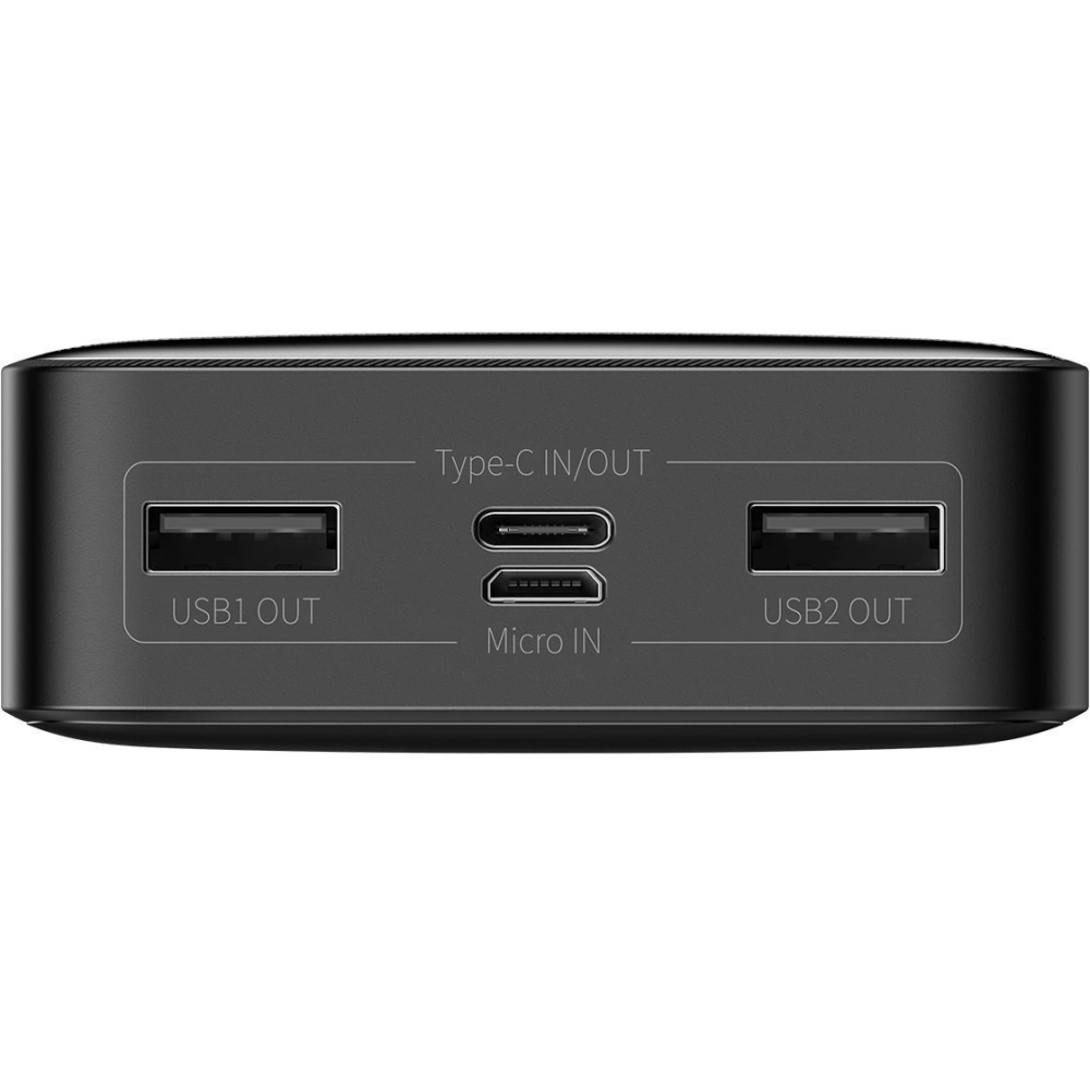 PowerBank Baseus Bipow 20000mAh, 2xUSB, USB-C, 15W (czarny)
