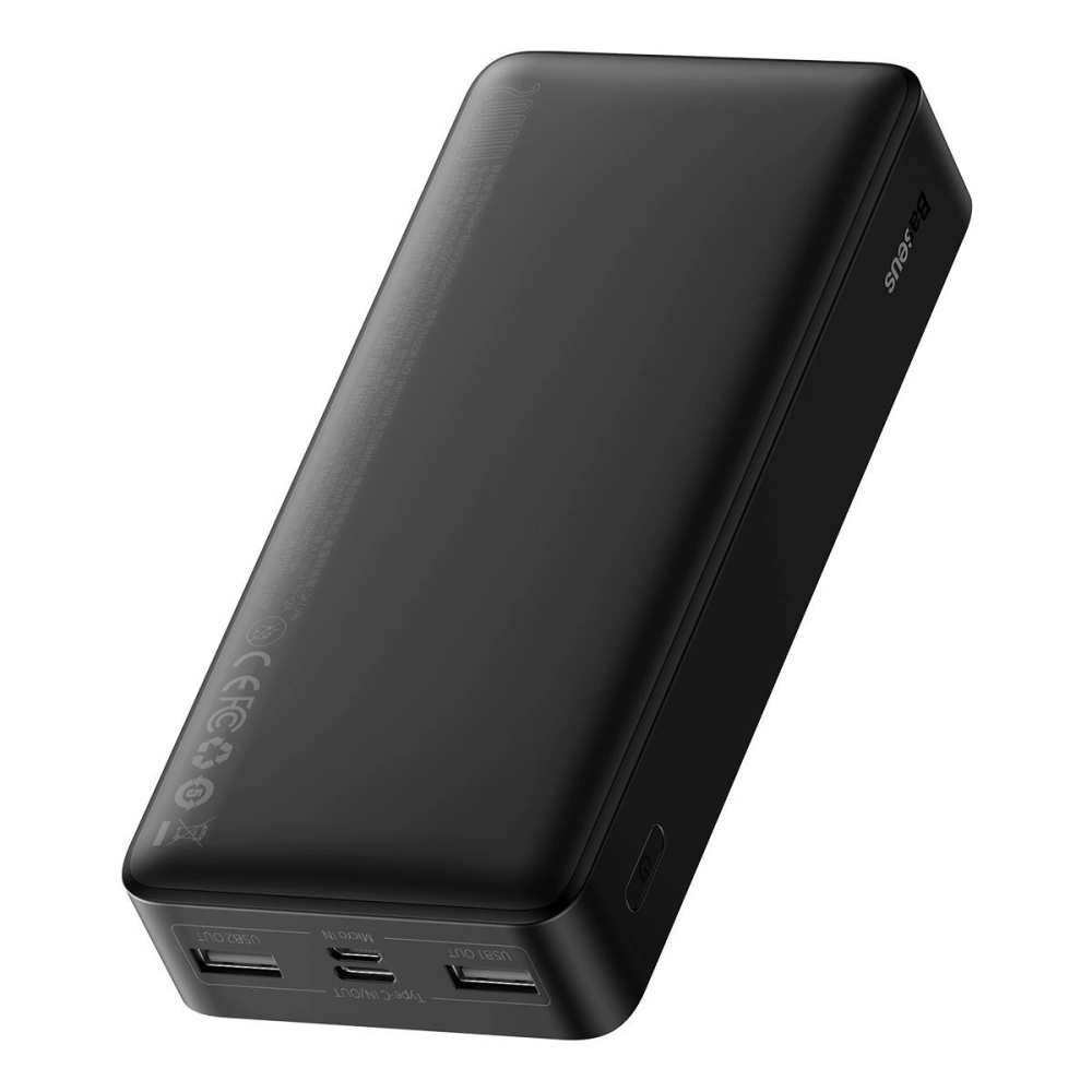 PowerBank Baseus Bipow 10000mAh, 2xUSB, USB-C, 20W (czarny)