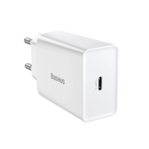 Kup Ładowarka sieciowa Baseus Speed Mini Quick Charger, USB-C, PD, 3A, 20W (biała) - BSU2808WHT - {ean13} - Sklep Home Screen