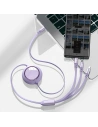Kup Kabel USB 3w1 Baseus Bright Mirror, USB do micro USB / USB-C / Lightning, 100W, 1.2m (fioletowy) - BSU2811PRP - {ean13} - Sklep Home Screen
