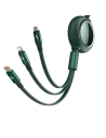 Kup Baseus 1.2m USB 3-in-1-Kabel Bright Mirror, USB zu micro USB / USB-C / Lightning, 100W, (grün) - BSU2812GRN - {ean13} - Sklep Home Screen
