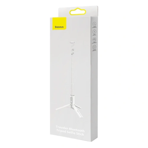 Kup Selfie stick, stativ Bluetooth Baseus Traveler (alb) - BSU2813WHT - {ean13} - Sklep Home Screen