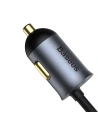 Kup Încărcător auto Baseus Share Together cu prelungitor, 2x USB, 2x USB-C, 120W (gri) - BSU2816GRY - {ean13} - Sklep Home Screen