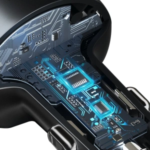 FM adó Baseus Enjoy Car, Bluetooth 5.0, microSD, AUX (fekete)