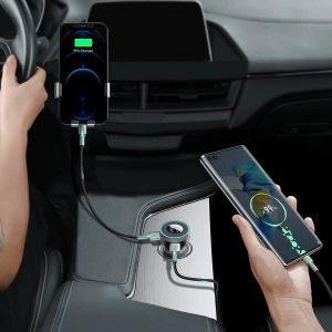 Kup Transmiter FM Baseus Enjoy Car, Bluetooth 5.0, microSD, AUX (czarny) - BSU2817BLK - {ean13} - Sklep Home Screen