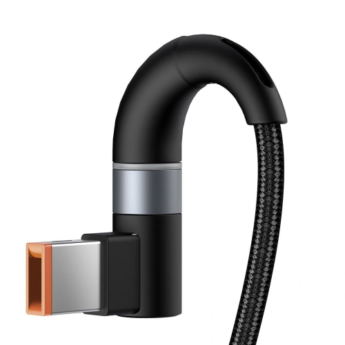 Kup Kabel magnetic Baseus Zinc Magnetic, USB-C la conector DC dreptunghiular, 100W, PD, 2m, unghiular (negru) - BSU2818BLK - {ean13} - Sklep Home Screen
