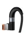 Kup Kabel magnetic Baseus Zinc Magnetic, USB-C la conector DC dreptunghiular, 100W, PD, 2m, unghiular (negru) - BSU2818BLK - {ean13} - Sklep Home Screen