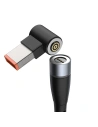 Kup Kabel magnetic Baseus Zinc Magnetic, USB-C la conector DC dreptunghiular, 100W, PD, 2m, unghiular (negru) - BSU2818BLK - {ean13} - Sklep Home Screen