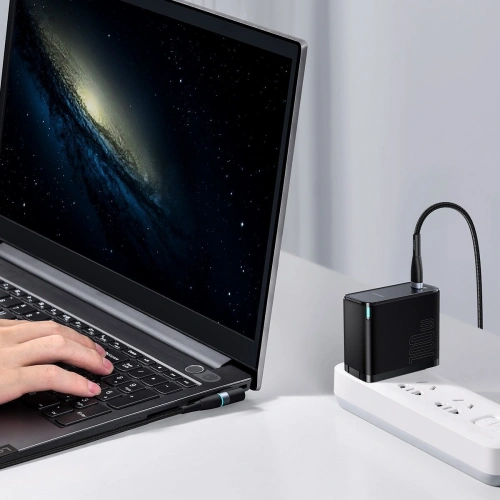 Kup Kabel magnetic Baseus Zinc Magnetic, USB-C la conector DC dreptunghiular, 100W, PD, 2m, unghiular (negru) - BSU2818BLK - {ean13} - Sklep Home Screen