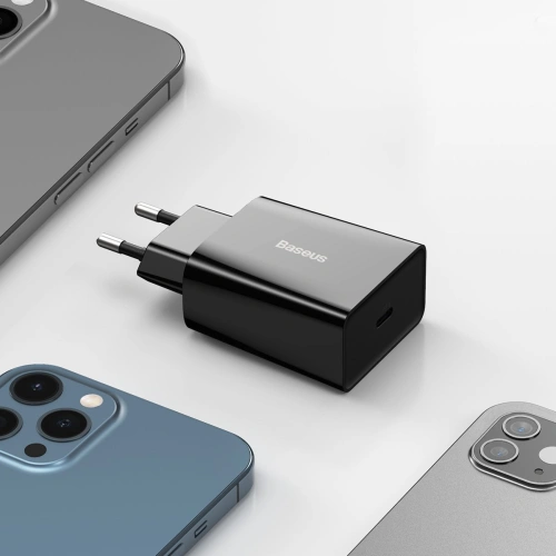 Kup Ładowarka sieciowa Baseus Speed Mini Quick Charger, USB-C, PD, 3A, 20W (czarna) - BSU2819BLK - {ean13} - Sklep Home Screen