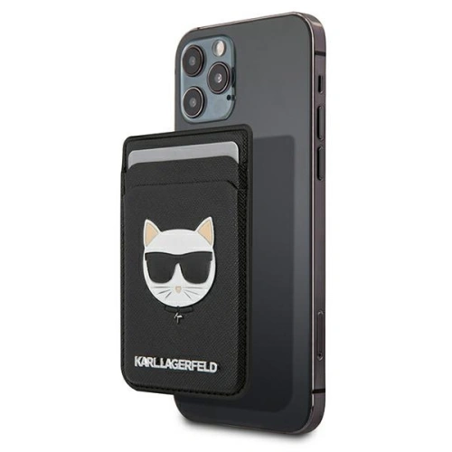 Kup Karl Lagerfeld Brieftasche Kartenschlitz KLWMSCHSFBK Brieftasche Kartenschlitz Saffiano Choupette Head MagSafe schwarz/schwarz - KLD560BLK - {ean13} - Sklep Home Screen
