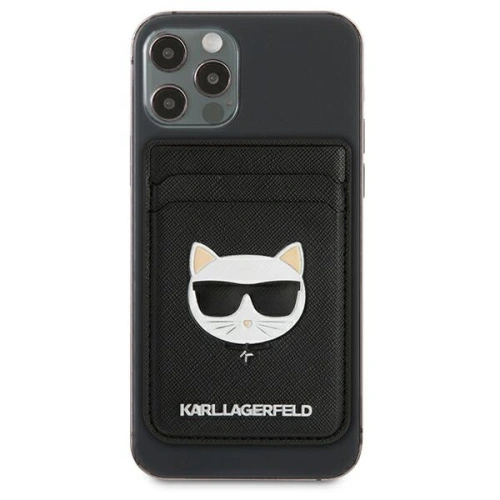 Kup Karl Lagerfeld Brieftasche Kartenschlitz KLWMSCHSFBK Brieftasche Kartenschlitz Saffiano Choupette Head MagSafe schwarz/schwarz - KLD560BLK - {ean13} - Sklep Home Screen