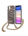 Guess GUHCN61KCLEO Apple iPhone 11 Leopard hardcase Gold Strap
