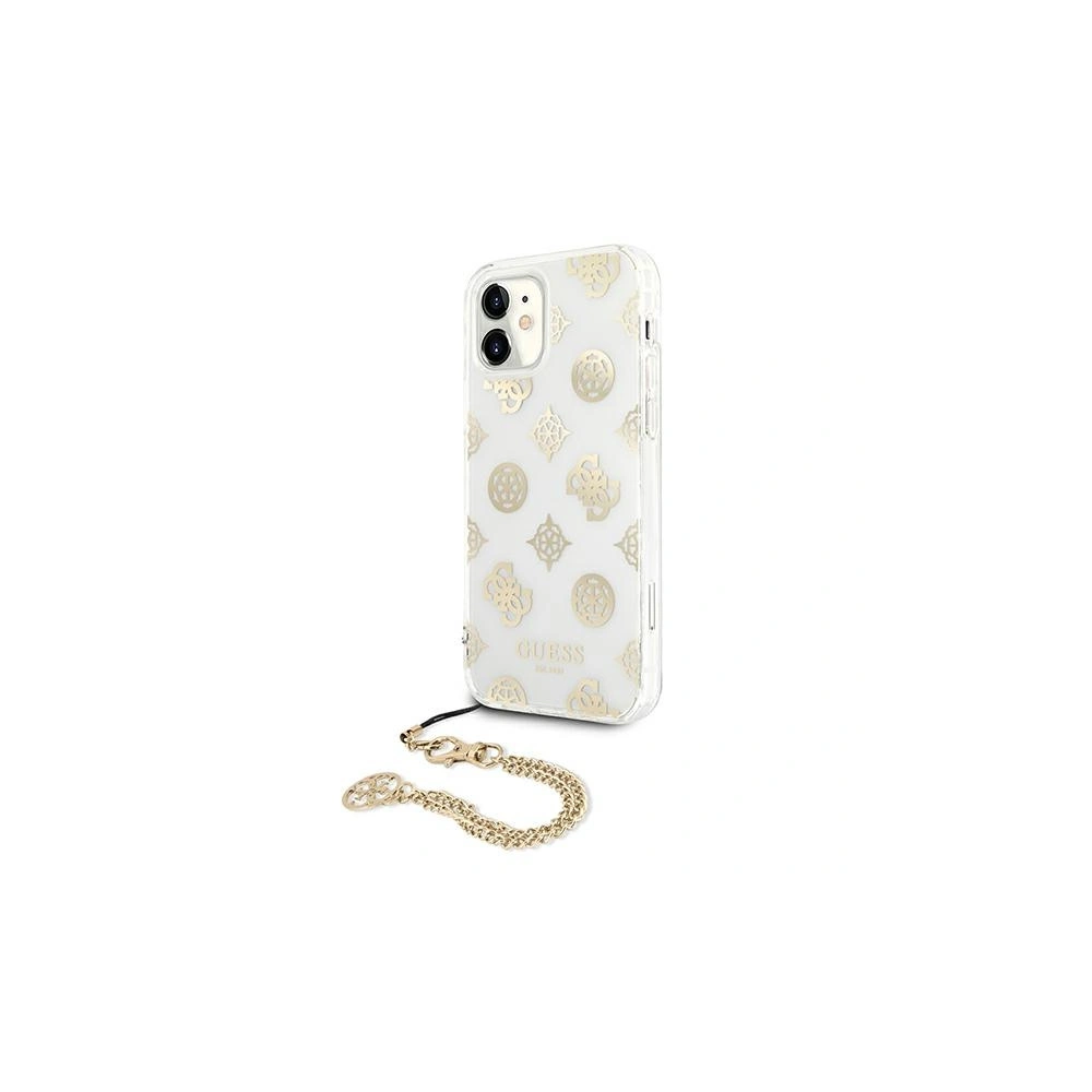 Etui Guess GUHCN61KSPEGO Apple iPhone 11 złoty/gold hardcase Peony Chain Collection