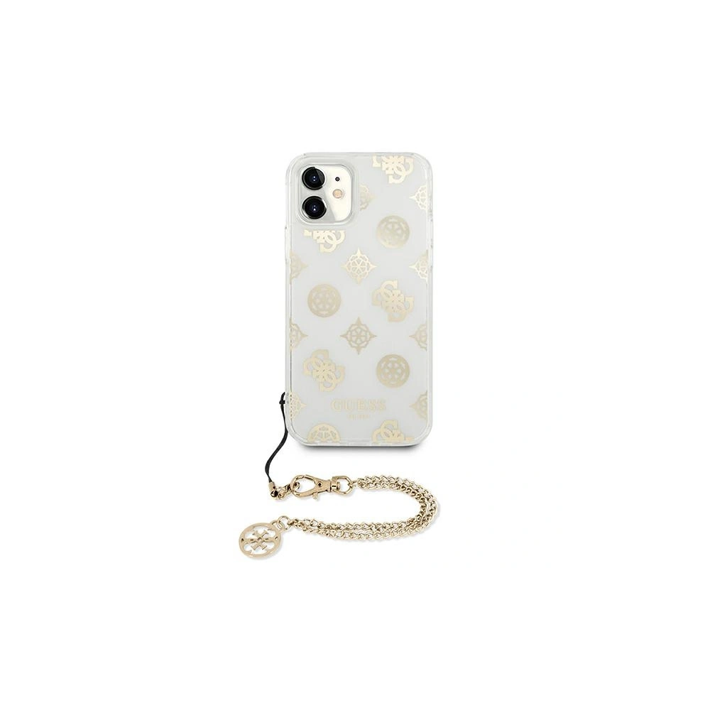 Etui Guess GUHCN61KSPEGO Apple iPhone 11 złoty/gold hardcase Peony Chain Collection