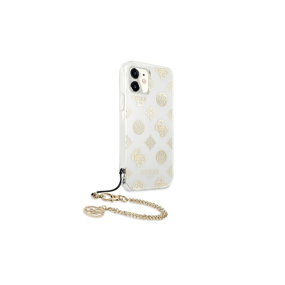 Etui Guess GUHCN61KSPEGO Apple iPhone 11 złoty/gold hardcase Peony Chain Collection