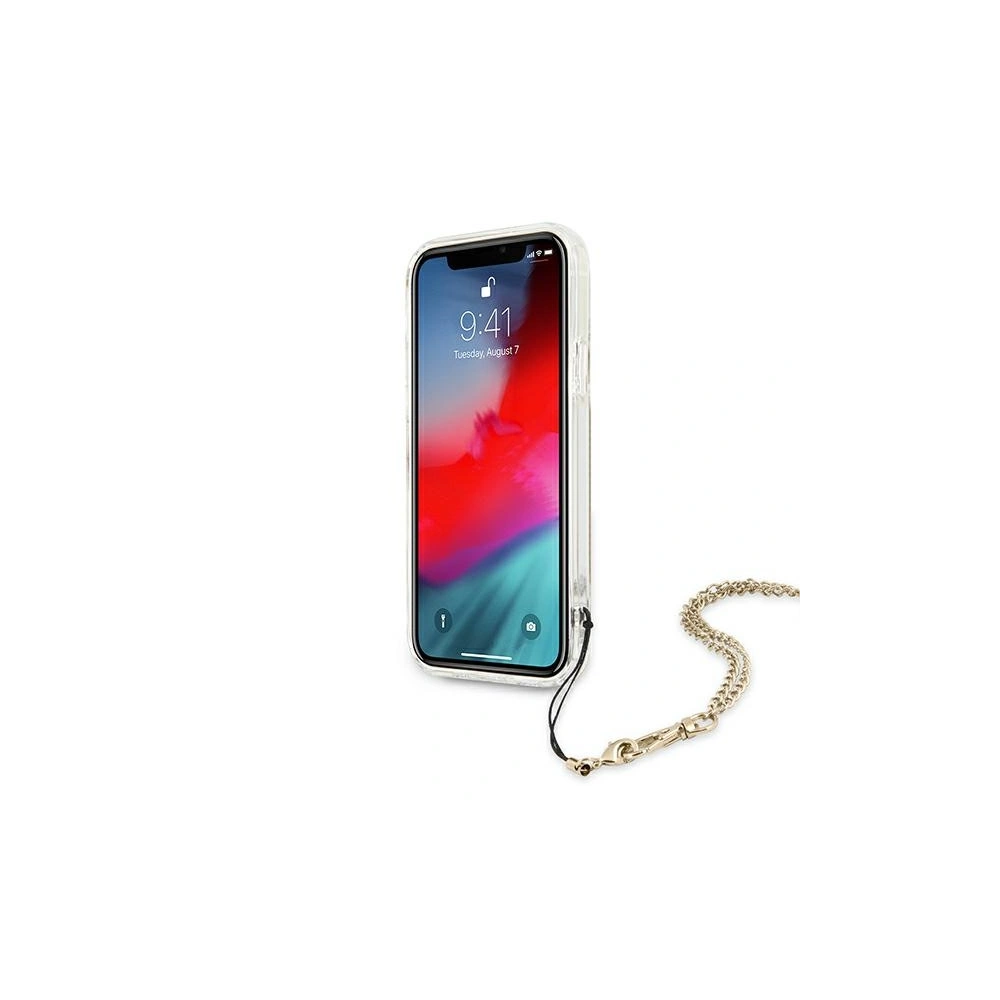 Etui Guess GUHCN61KSPEGO Apple iPhone 11 złoty/gold hardcase Peony Chain Collection