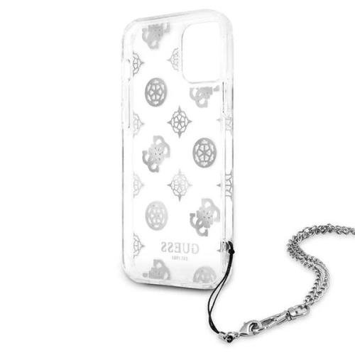 Kup Etui Guess GUHCN61KSPESI Apple iPhone 11 ezüst/silver hardcase Peony Chain Collection - GUE1063SLV - {ean13} - Sklep Home Screen