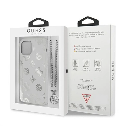 Kup Etui Guess GUHCN61KSPESI Apple iPhone 11 ezüst/silver hardcase Peony Chain Collection - GUE1063SLV - {ean13} - Sklep Home Screen