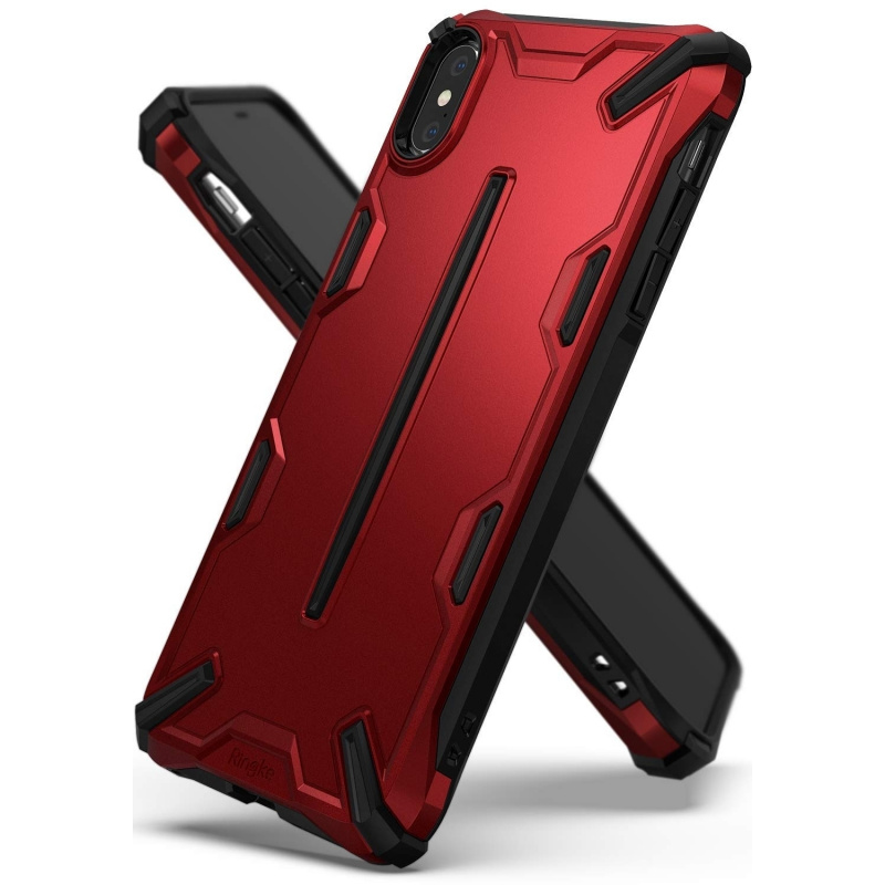 Etui Ringke Dual-X iPhone XS Max 6.5 Iron Red