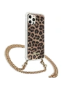 Buy Guess GUHCP12LKCLEO Apple iPhone 12 Pro Max Leopard hardcase Gold Strap - GUE1066LEO - {ean13} - Home Screen Store Europe