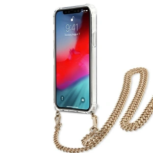 Etui Guess GUHCP12LKCLEO Apple iPhone 12 Pro Max Leopárd kemény tok Arany Pánt