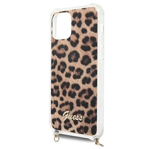 Buy Guess GUHCP12LKCLEO Apple iPhone 12 Pro Max Leopard hardcase Gold Strap - GUE1066LEO - {ean13} - Home Screen Store Europe