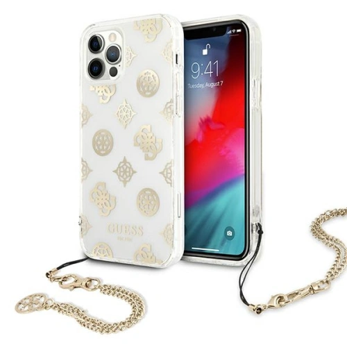 Kup Etui Guess GUHCP12LKSPEGO Apple iPhone 12 Pro Max złoty/gold hardcase Peony Chain Collection - GUE1068GLD - {ean13} - Sklep Home Screen