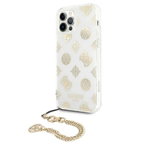 Etui Guess GUHCP12LKSPEGO Apple iPhone 12 Pro Max złoty/gold hardcase Peony Chain Collection