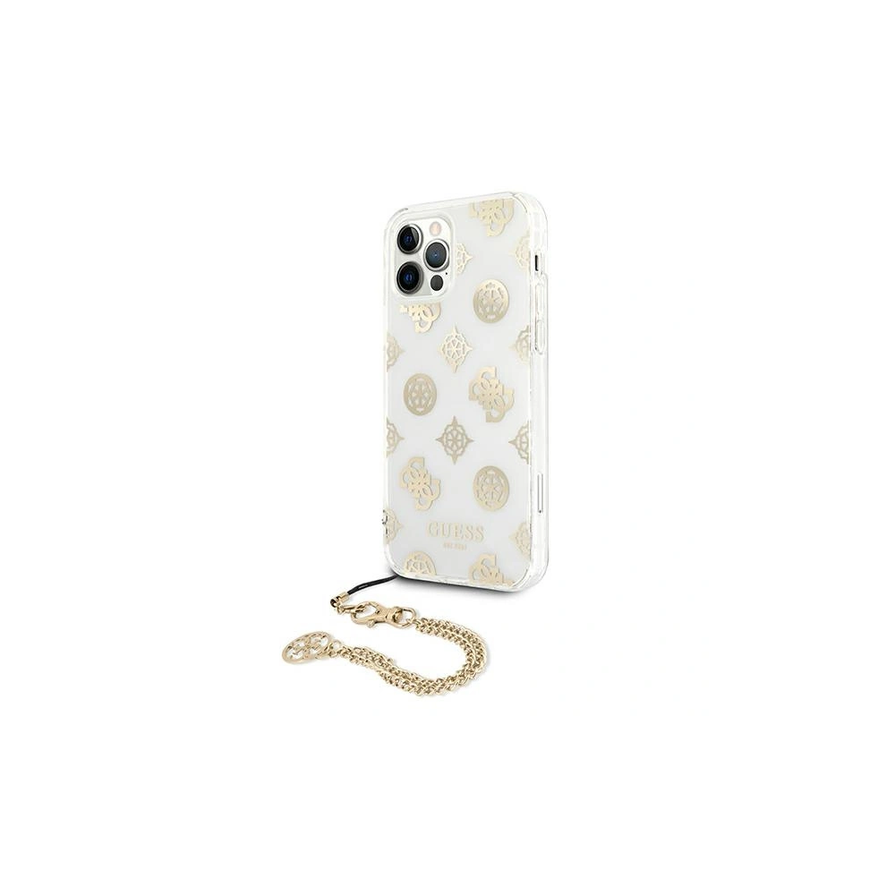 Etui Guess GUHCP12LKSPEGO Apple iPhone 12 Pro Max złoty/gold hardcase Peony Chain Collection