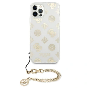 Etui Guess GUHCP12LKSPEGO Apple iPhone 12 Pro Max złoty/gold hardcase Peony Chain Collection