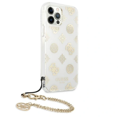 Kup Etui Guess GUHCP12LKSPEGO Apple iPhone 12 Pro Max złoty/gold hardcase Peony Chain Collection - GUE1068GLD - {ean13} - Sklep Home Screen
