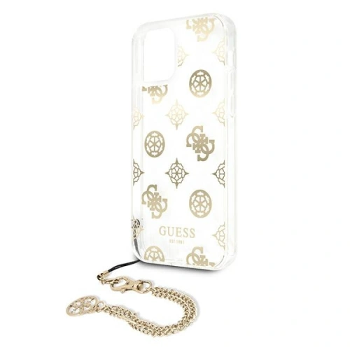 Buy Guess GUHCP12LKSPEGO Apple iPhone 12 Pro Max gold hardcase Peony Chain Collection - GUE1068GLD - {ean13} - Home Screen Store Europe