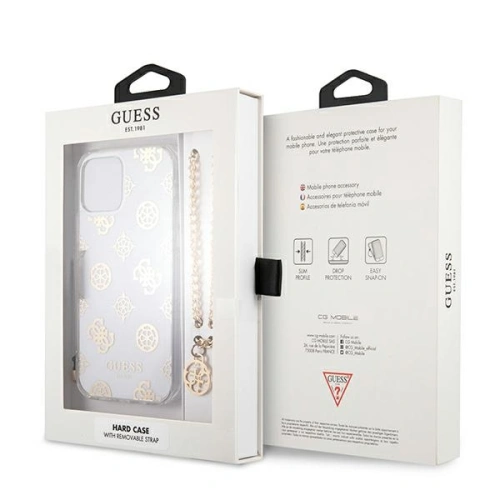 Kup Etui Guess GUHCP12LKSPEGO Apple iPhone 12 Pro Max złoty/gold hardcase Peony Chain Collection - GUE1068GLD - {ean13} - Sklep Home Screen