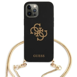 Etui Guess GUHCP12LLSC4GBK Apple iPhone 12 Pro Max czarny/black hardcase 4G Gold Chain Collection
