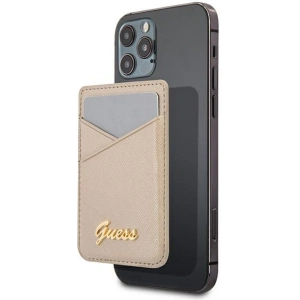 Kup Kapsa na karty Guess Wallet Card Slot GUWMSSASLGO MagSafe Saffiano zlatý/gold - GUE1083GLD - {ean13} - Sklep Home Screen