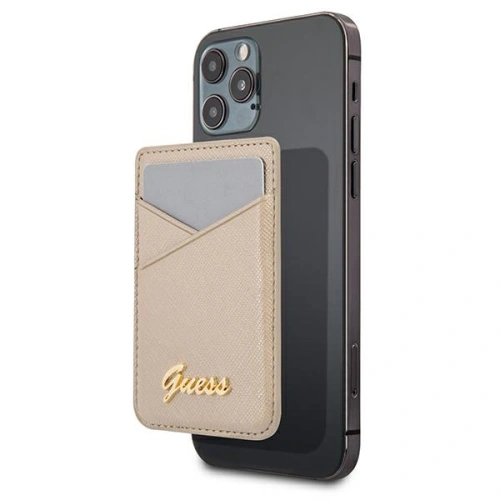 Kup Kapsa na karty Guess Wallet Card Slot GUWMSSASLGO MagSafe Saffiano zlatý/gold - GUE1083GLD - {ean13} - Sklep Home Screen
