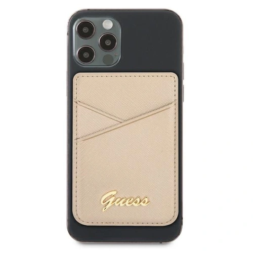 Kup Kapsa na karty Guess Wallet Card Slot GUWMSSASLGO MagSafe Saffiano zlatý/gold - GUE1083GLD - {ean13} - Sklep Home Screen
